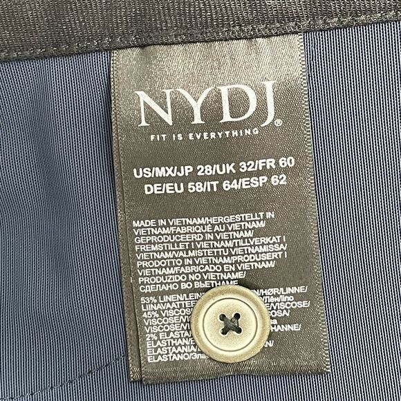 NWT NYDJ Curves 360 Wide Leg Linen Blend Pants Plus Size 28 Trouser - Picture 9 of 11